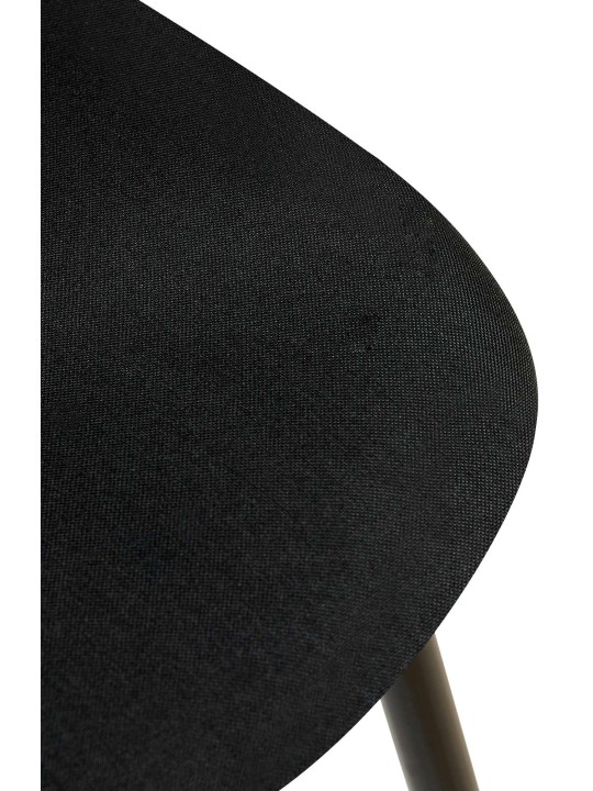 Conjunto de 4 sillas tela Giverny, negro Conjunto de 4 sillas tela Giverny, negro