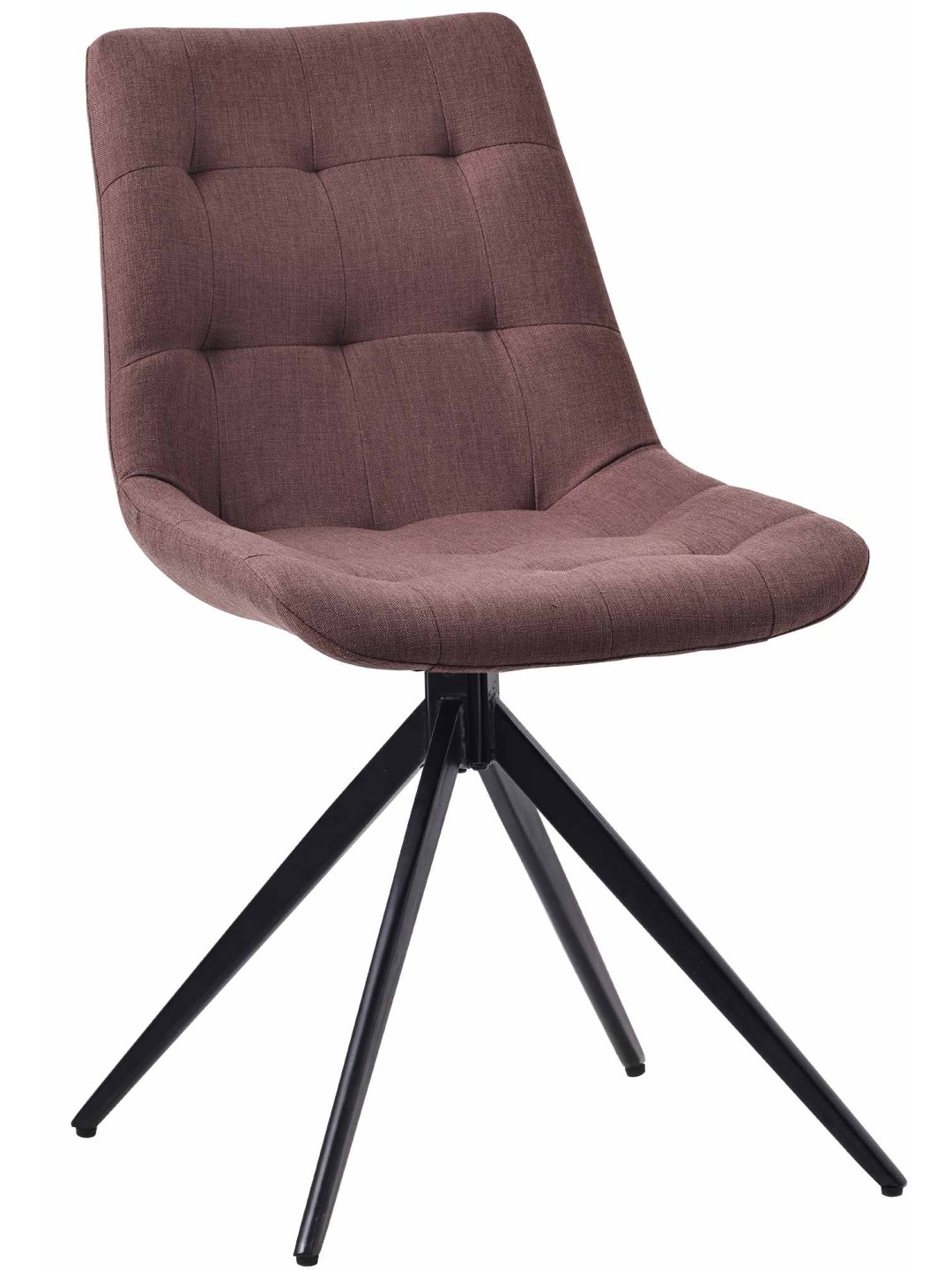 Silla de comedor tela Merna, marrón