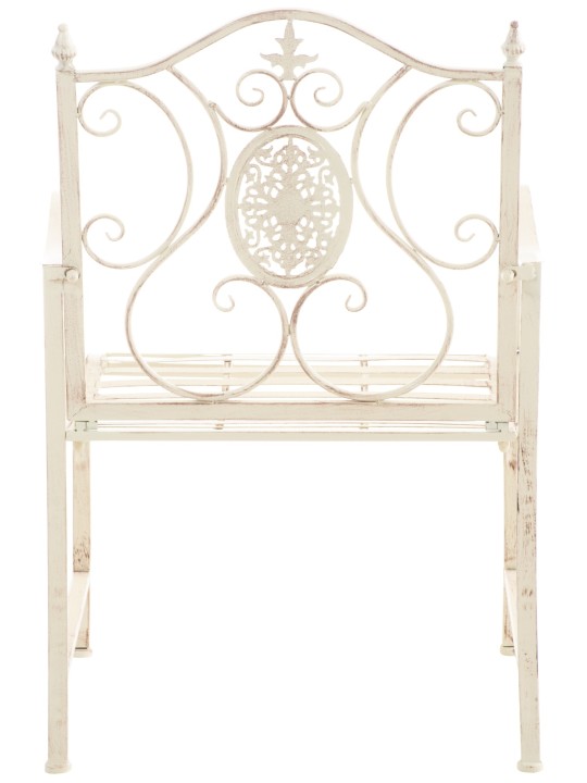 Juego de 2 sillas de jardín Punjab, crema antiguo Juego de 2 sillas de jardín Punjab, crema antiguo