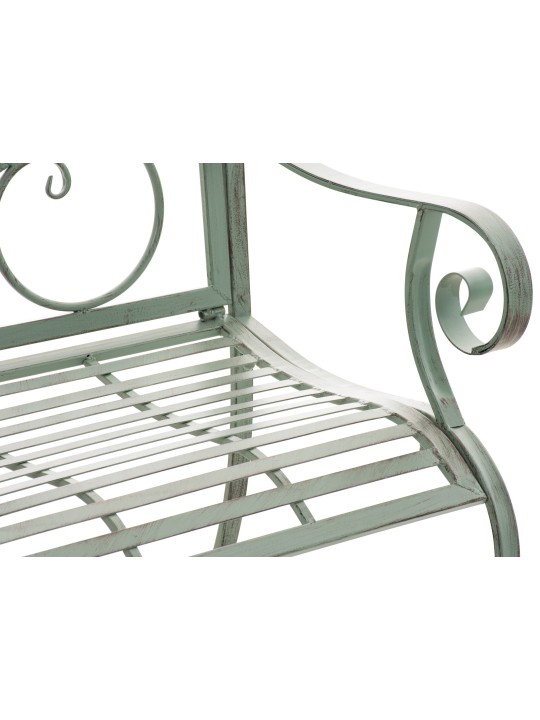 Juego de 2 sillas de jardín Punjab, verde antiguo