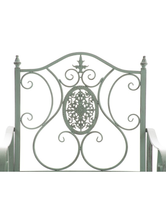 Juego de 2 sillas de jardín Punjab, verde antiguo