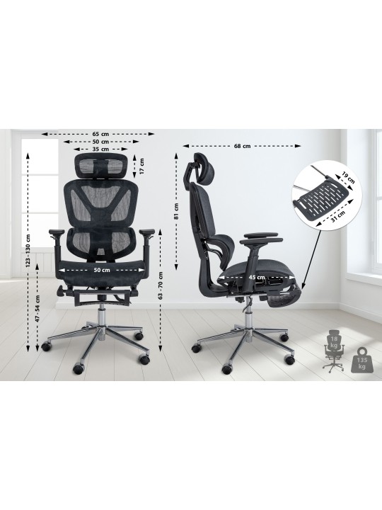 Silla de oficina Grover, negro Silla de oficina Grover, negro