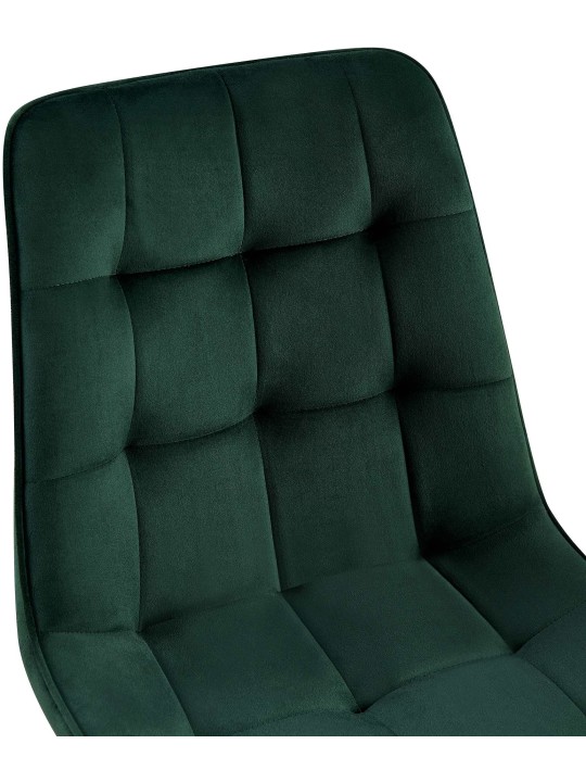 Silla de comedor de terciopelo Gifford, verde