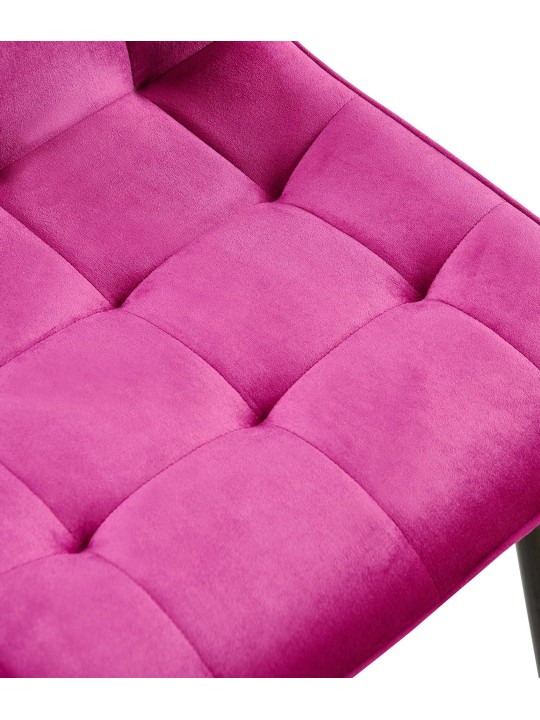 Silla de comedor de terciopelo Gifford, lila