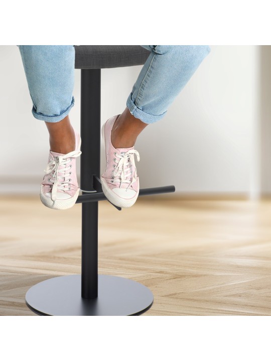 Taburete de bar tela Cádiz, gris oscuro Taburete de bar tela Cádiz, gris oscuro