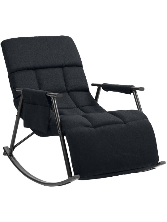 Mecedora Cathy tela, negro Mecedora Cathy tela, negro