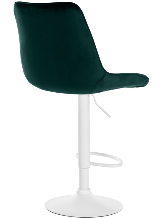 Juego de 2 taburetes de bar Toni terciopelo, verde