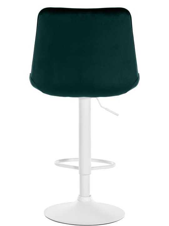 Juego de 2 taburetes de bar Toni terciopelo, verde