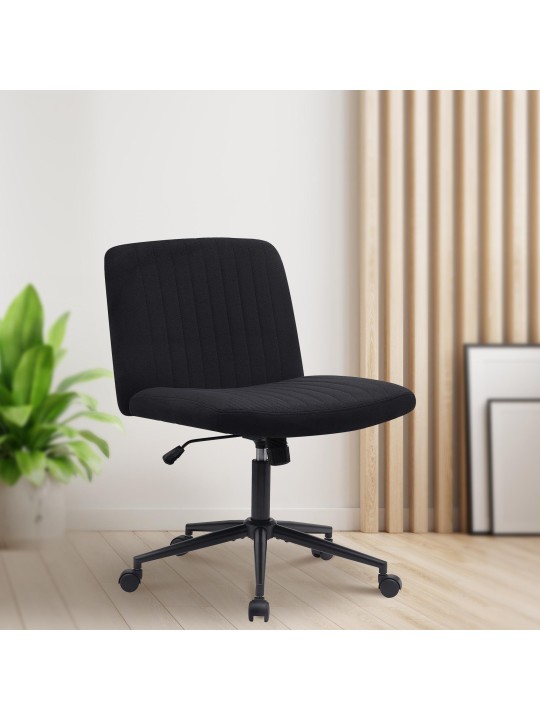 Silla de oficina Kingman tela, negro