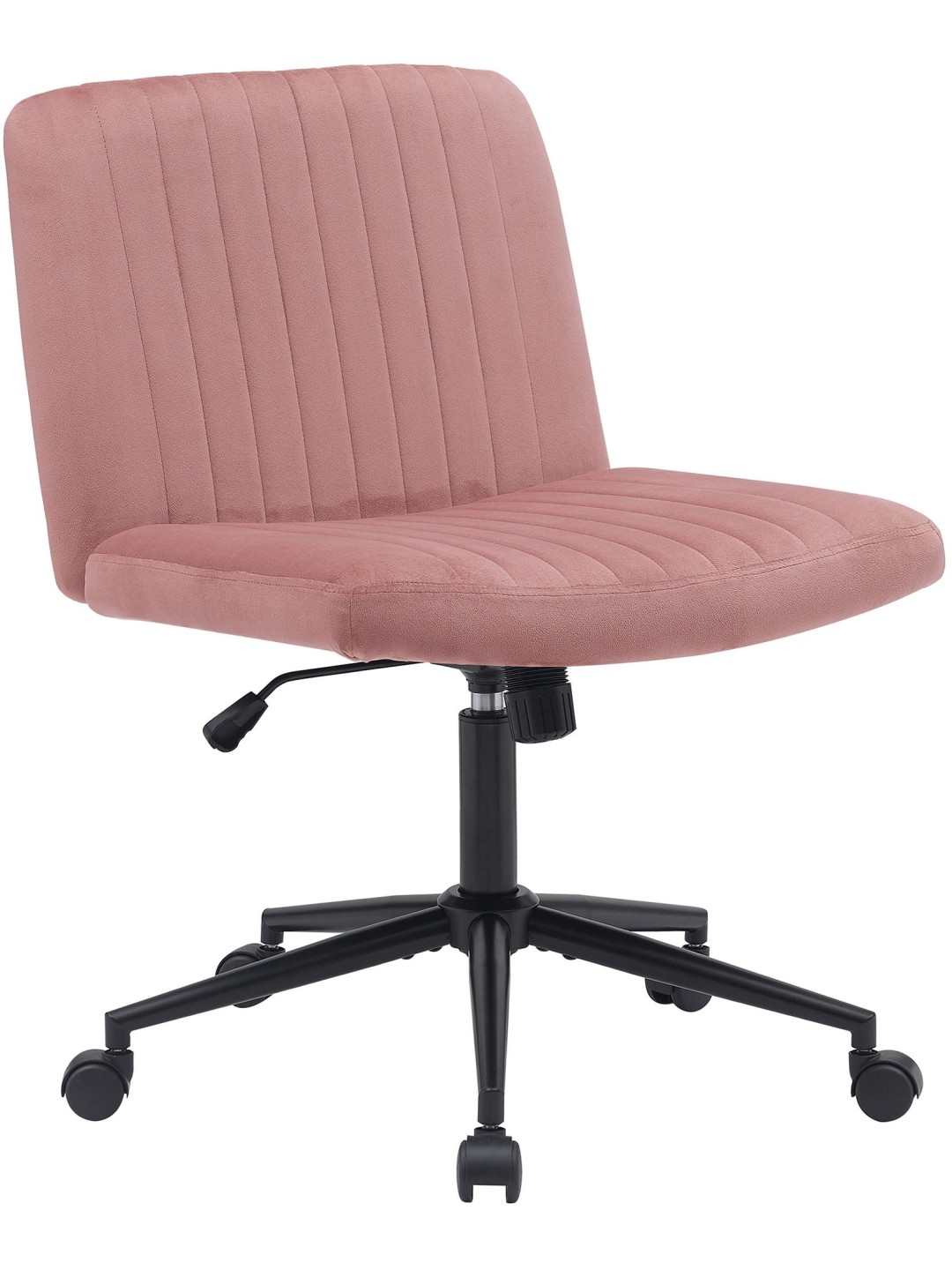 Silla de oficina Kingman terciopelo, rosa
