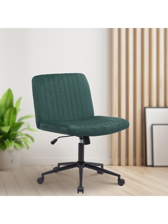 Silla de oficina Kingman terciopelo, verde
