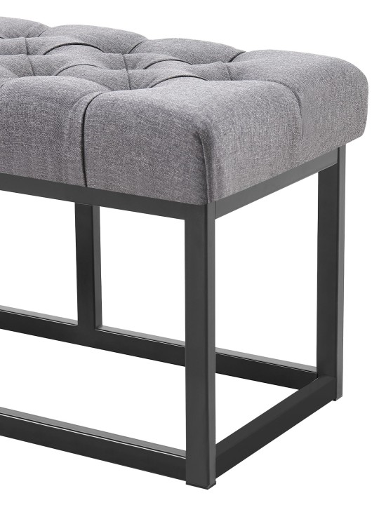 Banco Amun tela B100, gris oscuro