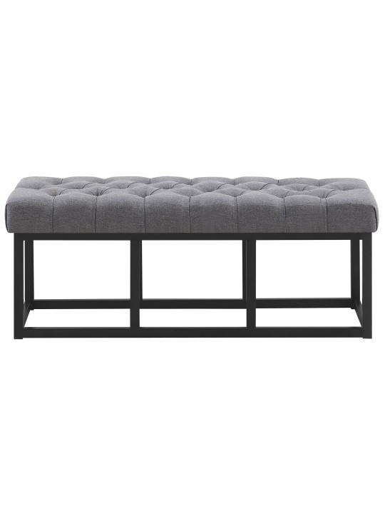 Banco Amun tela B120, gris oscuro