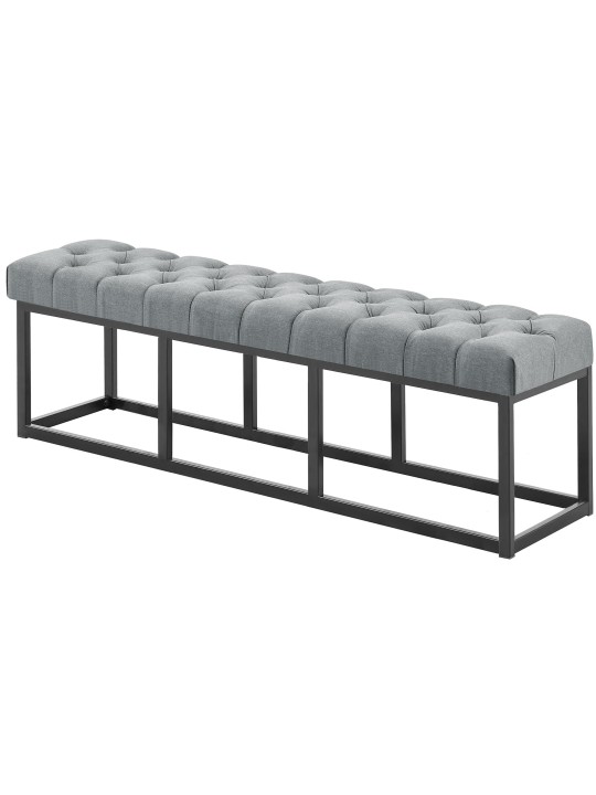 Banco Amun tela B150, gris oscuro