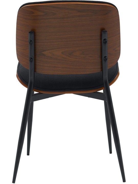 Silla de visita tela Tiffin, nogal/negro Silla de visita tela Tiffin, nogal/negro