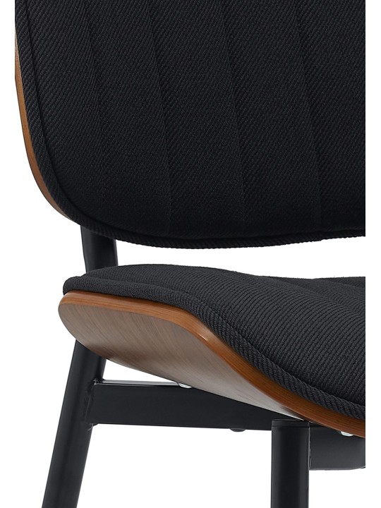 Silla de visita tela Tiffin, nogal/negro Silla de visita tela Tiffin, nogal/negro