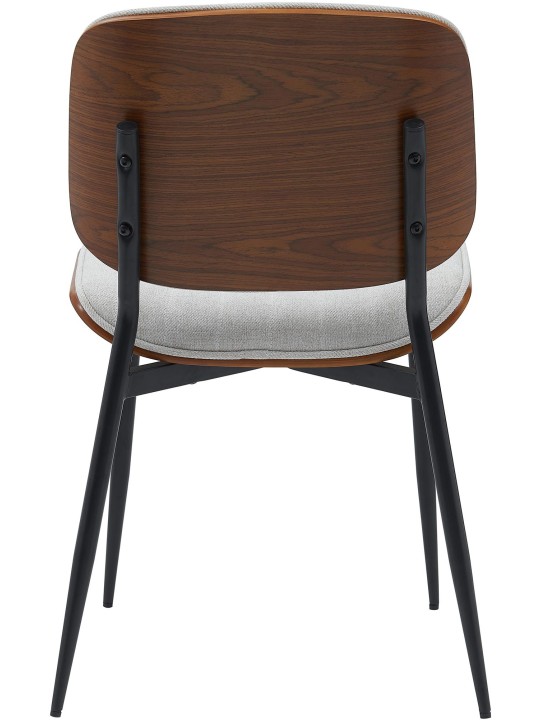 Silla de visita tela Tiffin, nogal/crema Silla de visita tela Tiffin, nogal/crema