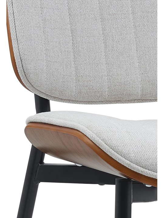 Silla de visita tela Tiffin, nogal/crema Silla de visita tela Tiffin, nogal/crema