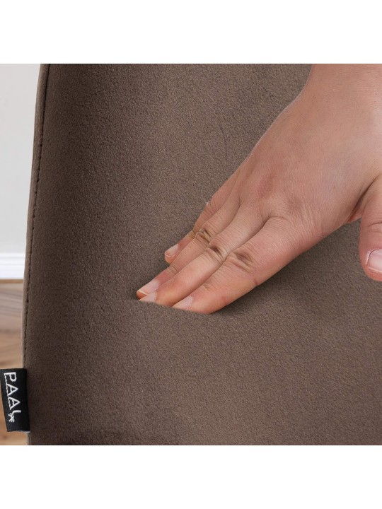 Taburete de bar Braga terciopelo, marrón