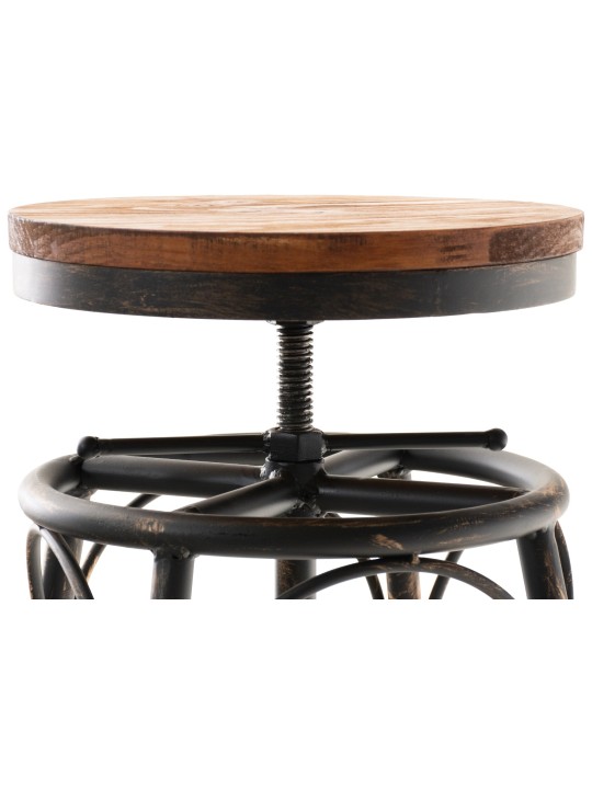 Juego de 2 taburetes de bar Beam, bronce