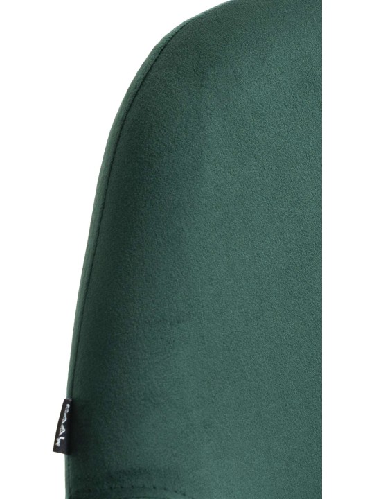 Juego de 2 taburetes de bar Braga terciopelo, verde oscuro Juego de 2 taburetes de bar Braga terciopelo, verde oscuro