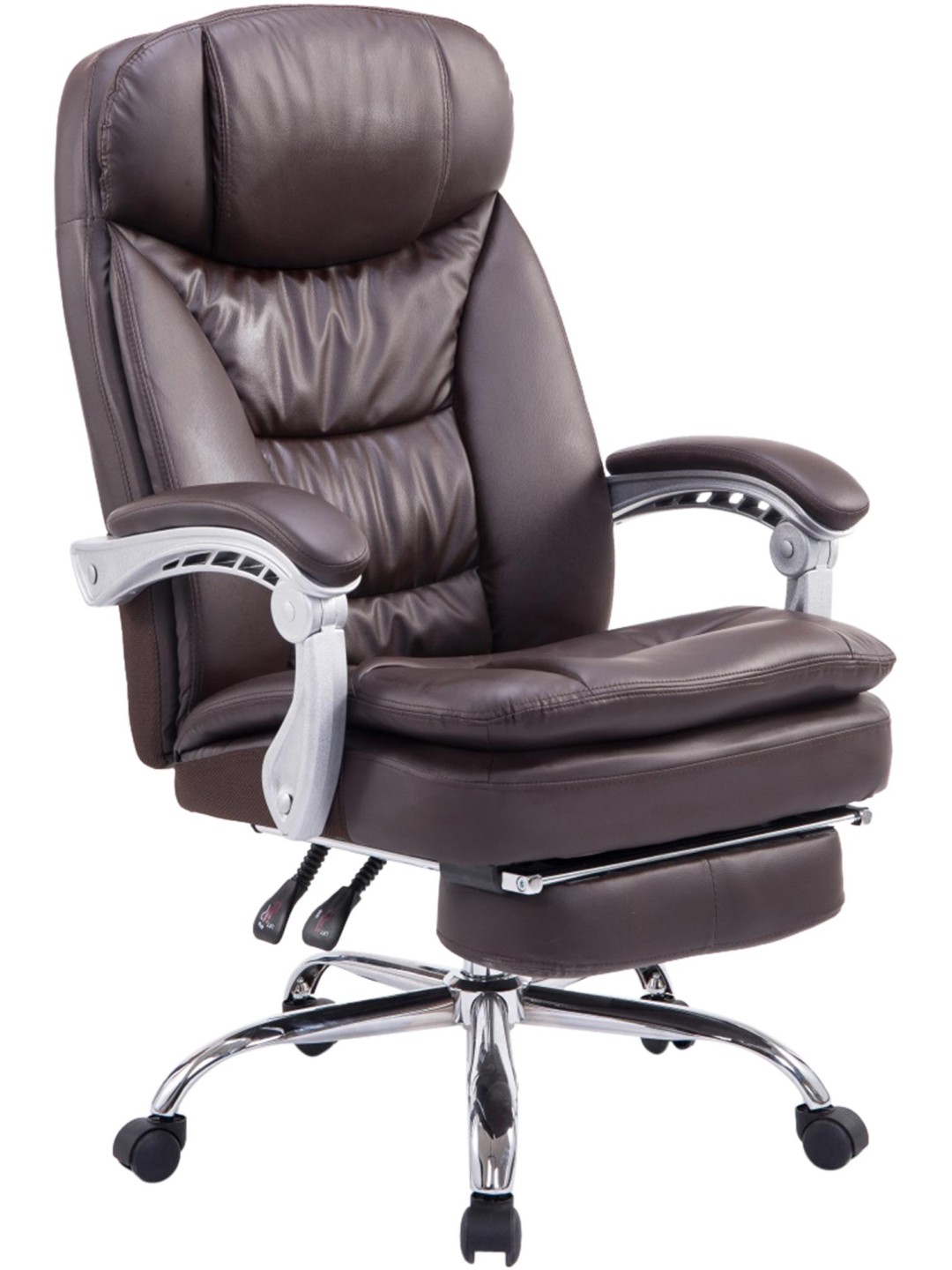 Silla de oficina XL Troy, marrón