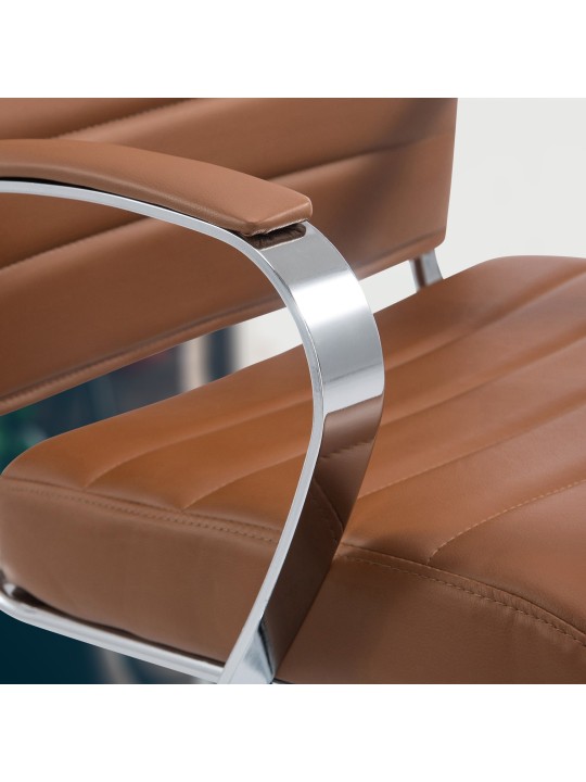 Silla de oficina Oakland polipiel, marrón claro Silla de oficina Oakland polipiel, marrón claro