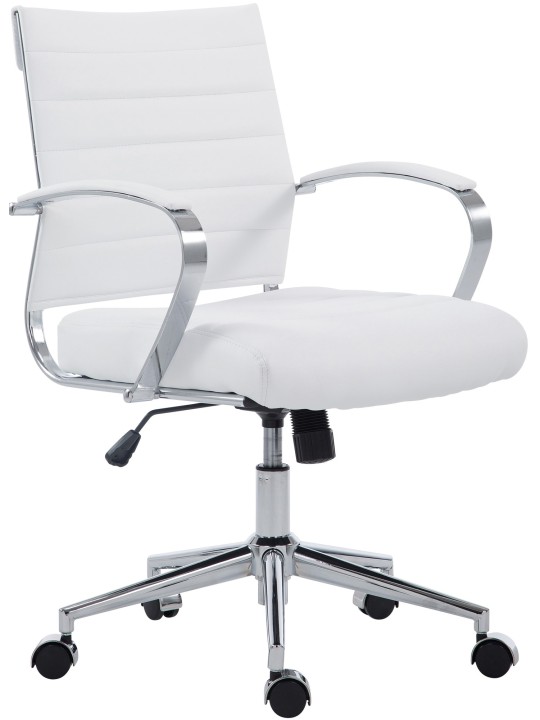 Silla de oficina Oakland polipiel, blanco