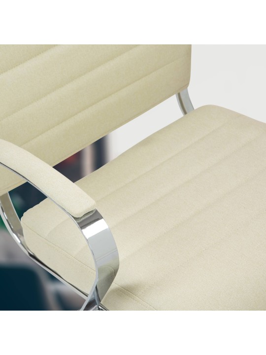 Silla de oficina Oakland tela, crema