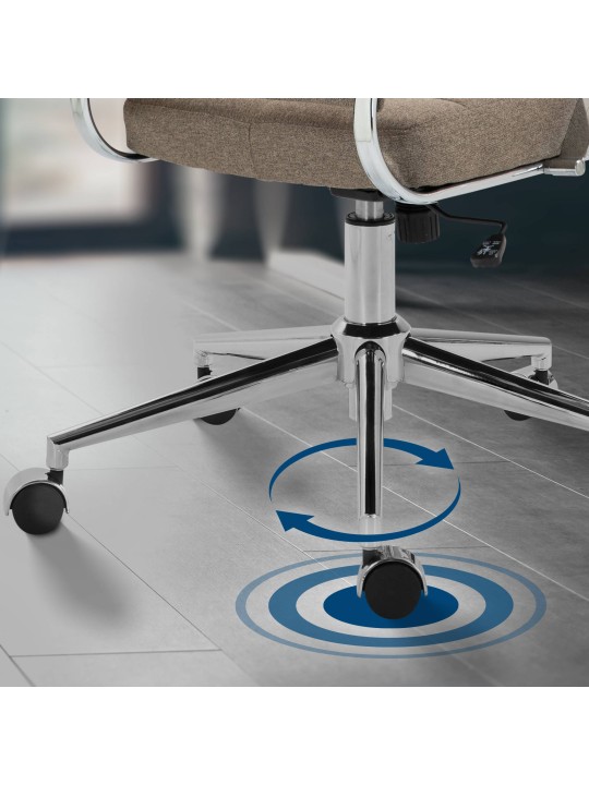 Silla de oficina Oakland tela, taupe