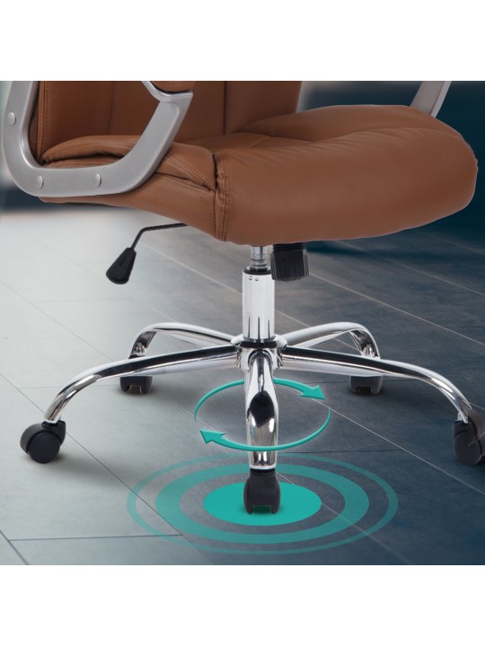 Silla de oficina BIG Rodeo, marrón claro Silla de oficina BIG Rodeo, marrón claro
