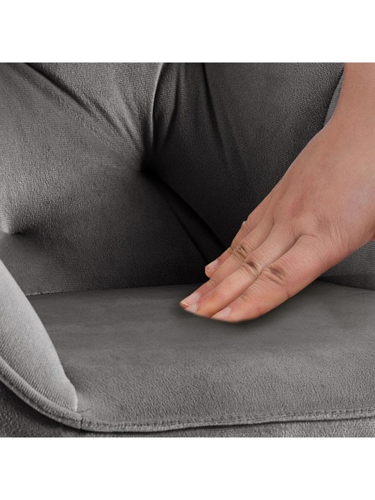 Juego de 2 sillas de comedor Cassis, gris oscuro Juego de 2 sillas de comedor Cassis, gris oscuro