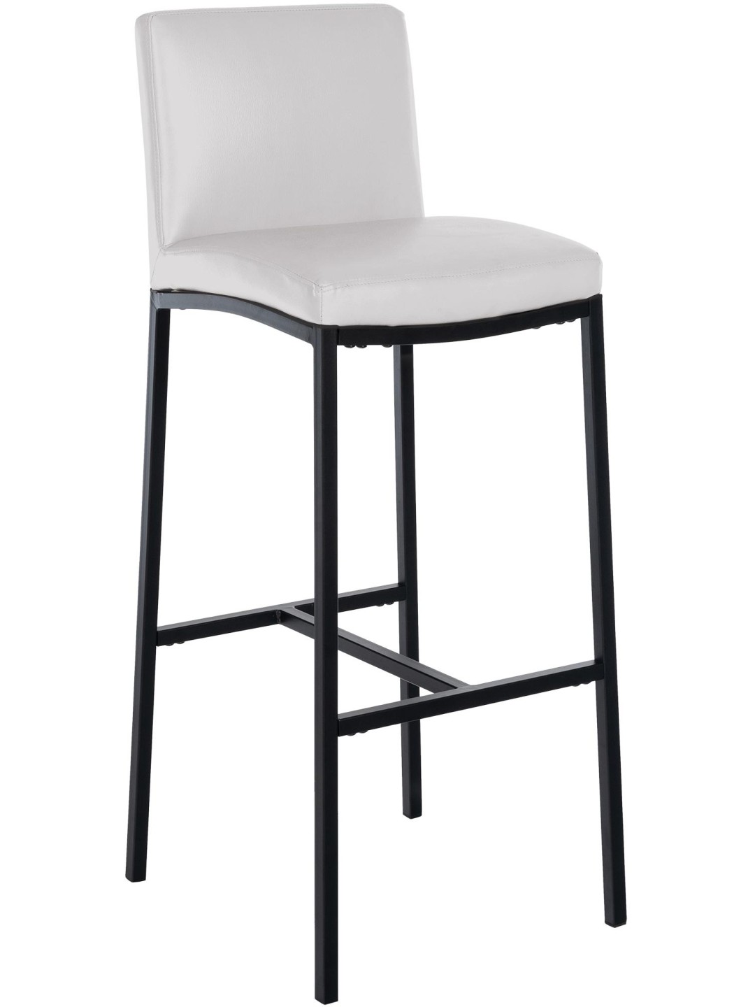 Taburete de bar Freeport piel sintética B, blanco