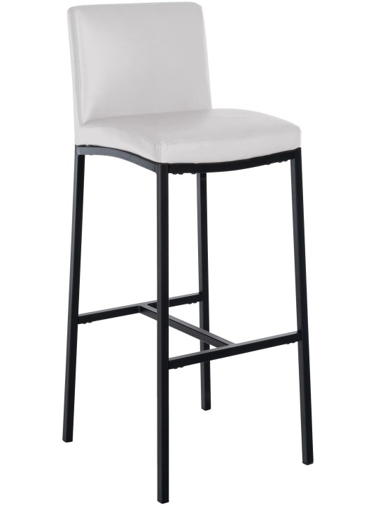 Taburete de bar Freeport piel sintética B, blanco