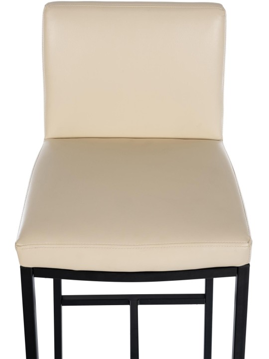 Taburete de bar Freeport piel sintética B, crema