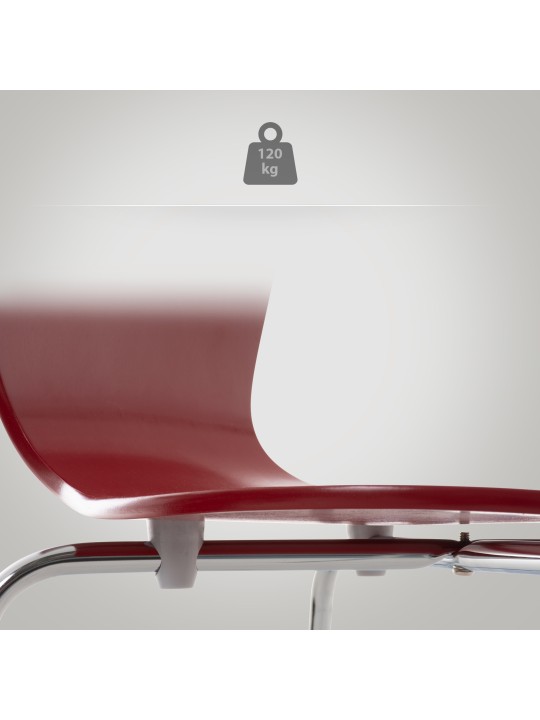 Juego de 2 sillas de visita Calisto, rojo Juego de 2 sillas de visita Calisto, rojo