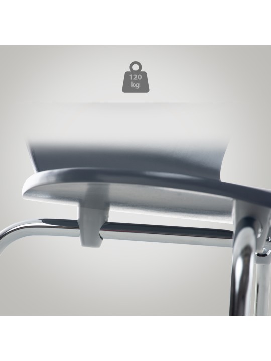 Juego de 2 sillas de visita Calisto, gris