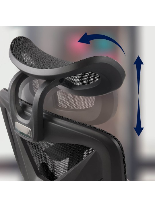 Silla de oficina Reston, negro/negro