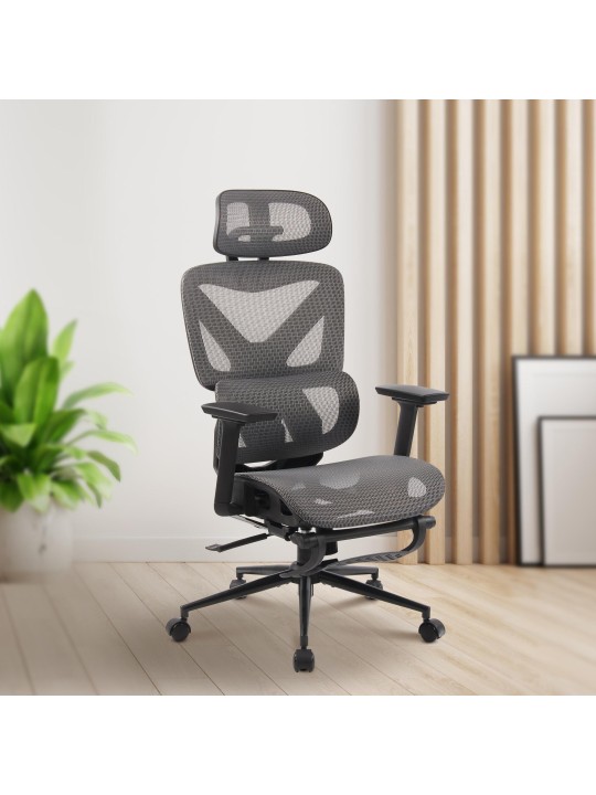 Silla de oficina Reston, negro/gris