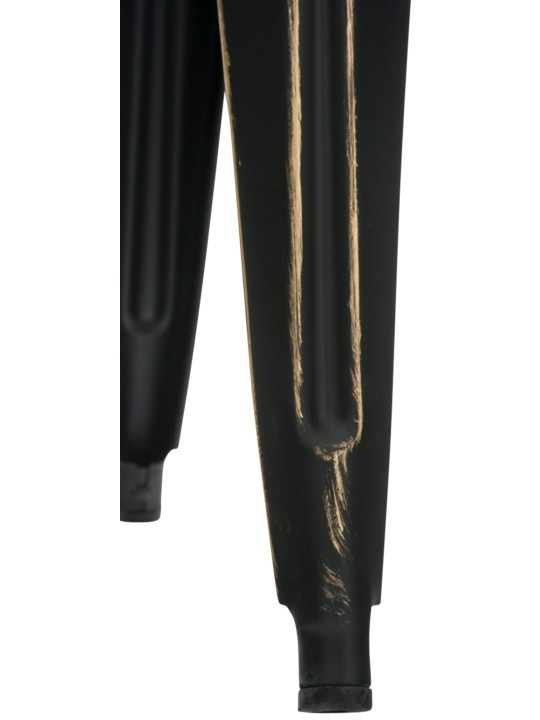 Taburete Armin antiguo, negro-oro