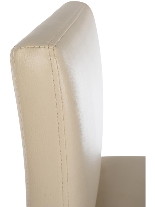 Taburete de bar Newport piel sintética B, crema