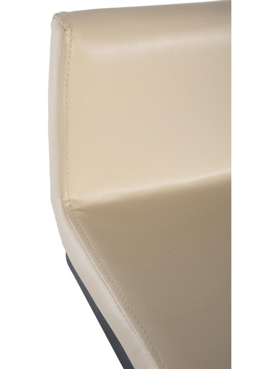Taburete de bar Newport piel sintética B, crema