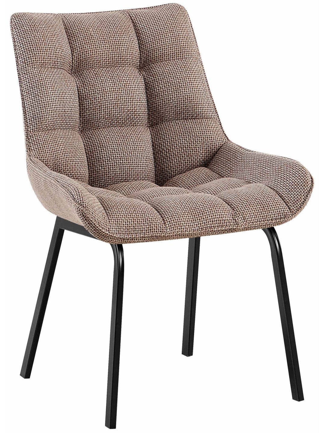 Silla Saranda tela, marrón tierra