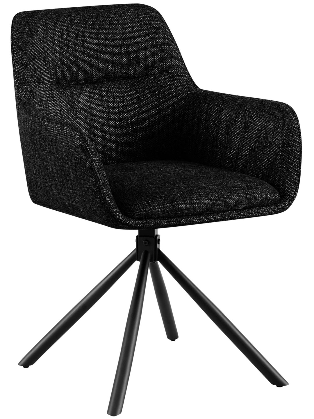 Silla Tipton tela, negro