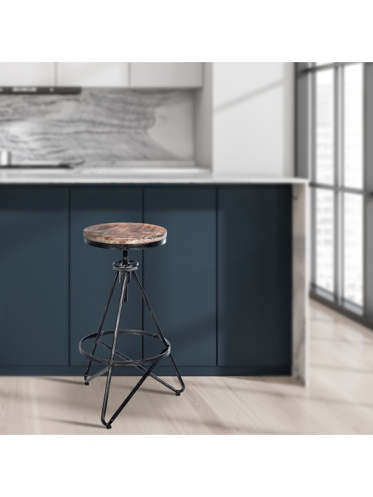 Taburete de bar Karla, plata