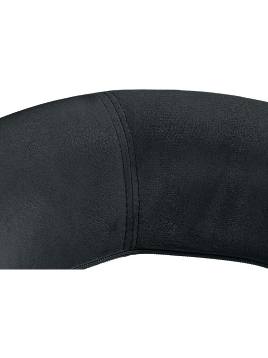 Taburete de bar Olinda terciopelo cromado, negro