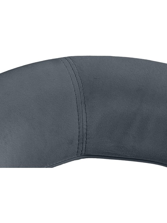 Taburete de bar Olinda terciopelo cromado, gris oscuro Taburete de bar Olinda terciopelo cromado, gris oscuro