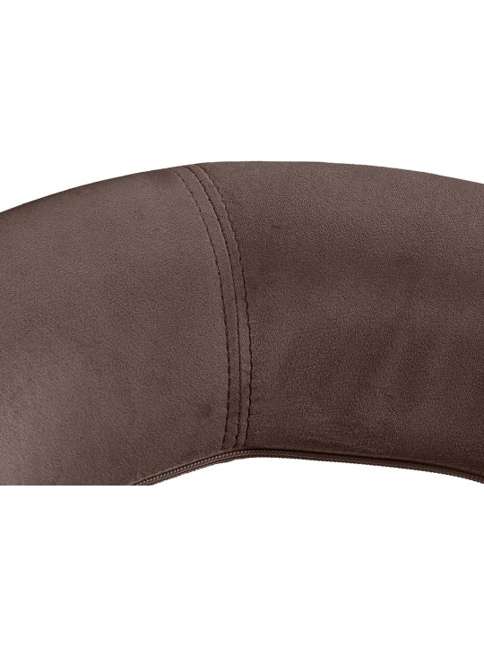 Taburete de bar Olinda terciopelo, marrón