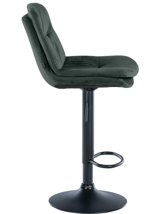 Taburete de bar Laurel terciopelo, verde oscuro