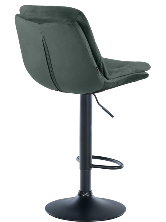 Taburete de bar Laurel terciopelo, verde oscuro